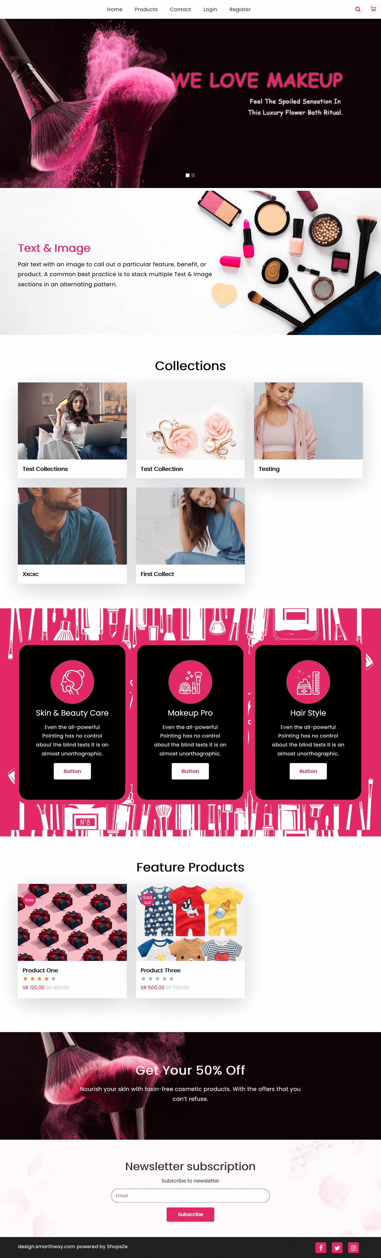 Makeup Store Theme 1