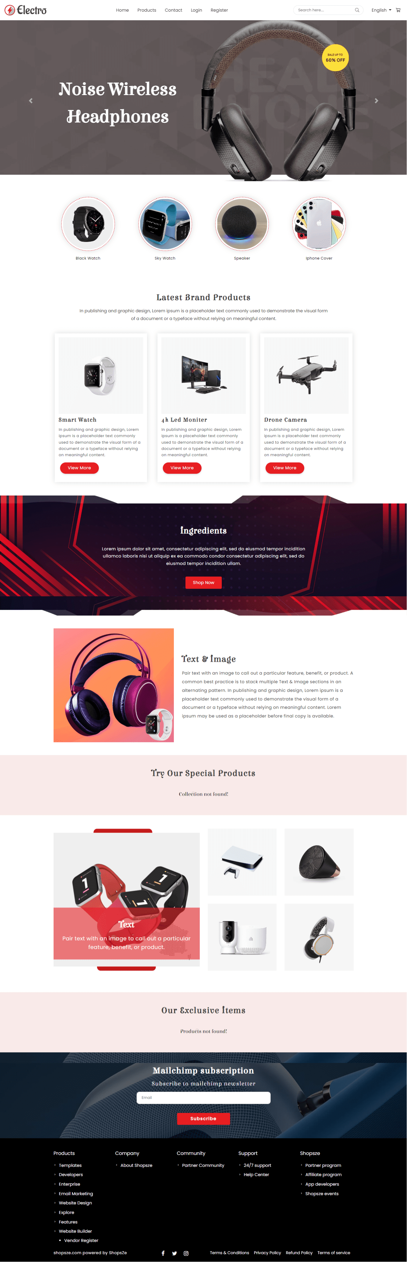 Headphones and phone accessories Store Theme 1